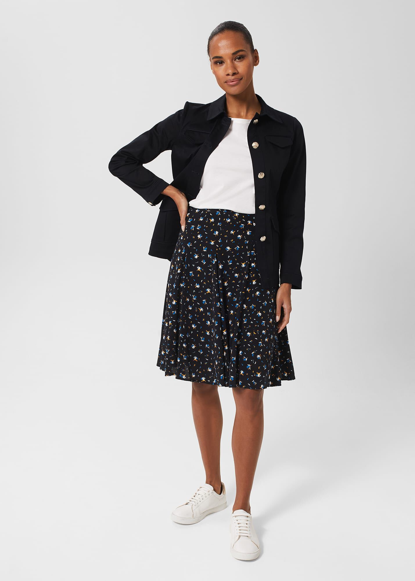 Hobbs top gingham skirt