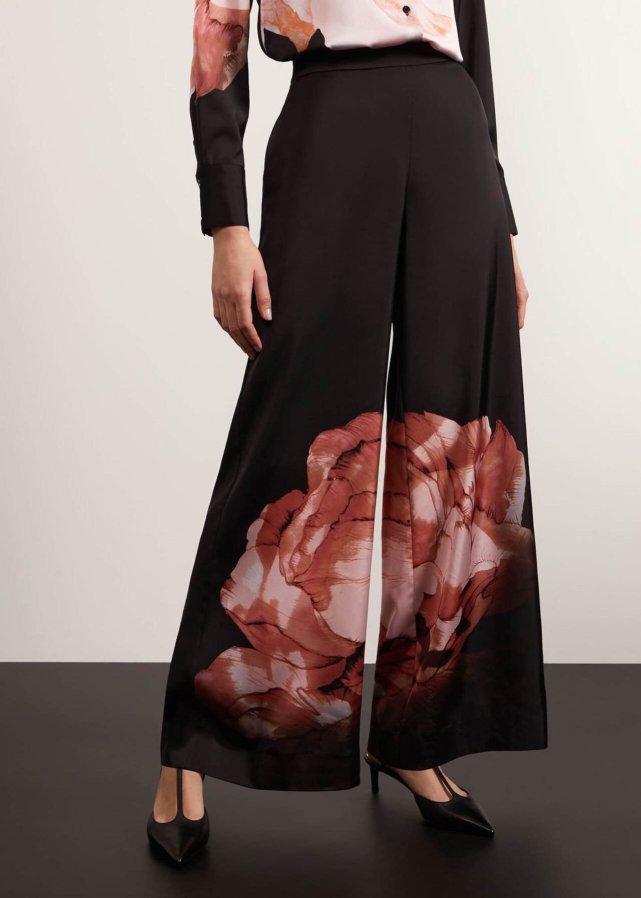 Eden Wide Leg Pants, Black Multi, hi-res