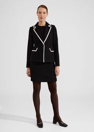 Cici Dress, Black Ivory, hi-res