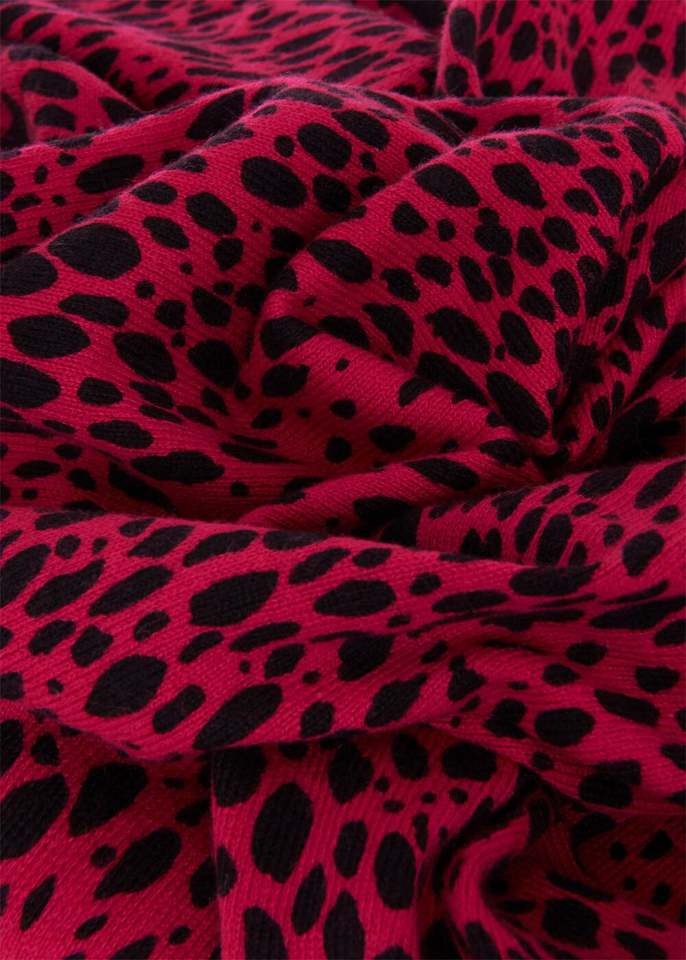 Harlow Cotton Blend Jumper, Cerise Black, hi-res