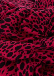 Harlow Cotton Blend Jumper, Cerise Black, hi-res