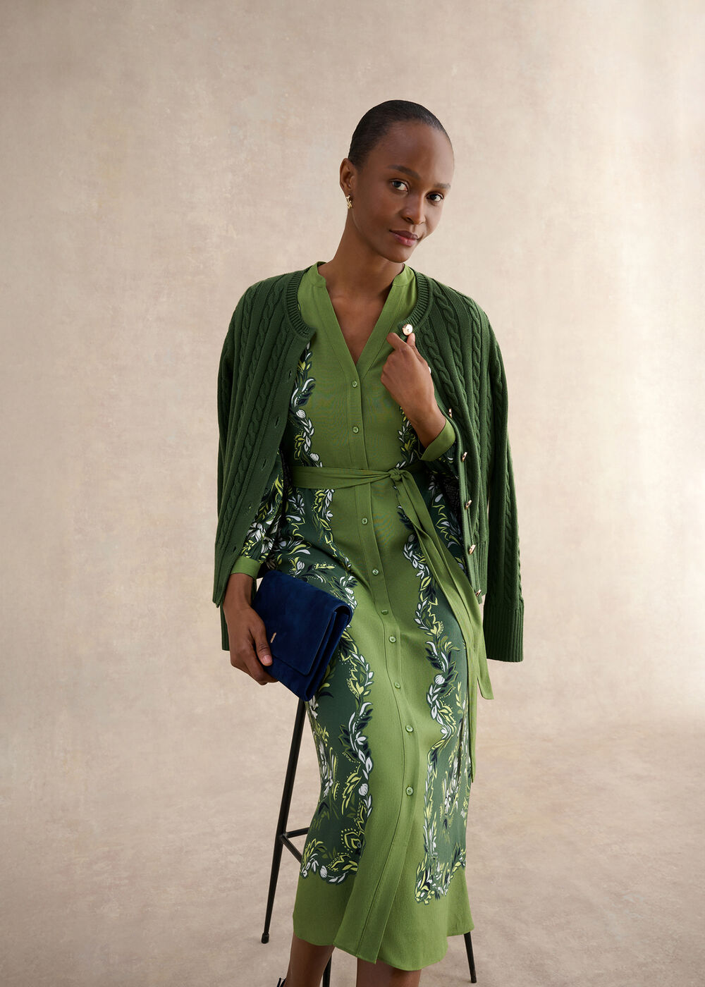 Petite Apolline Dress, Green Multi, hi-res