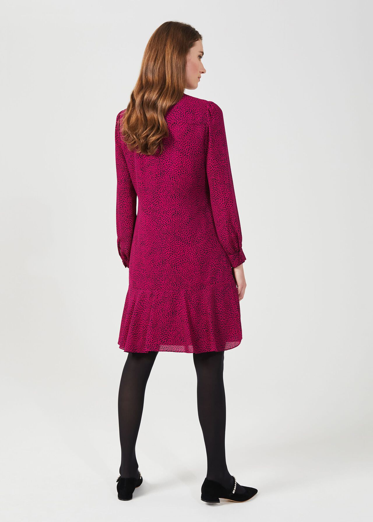Luella Dress, Fuchsia Black, hi-res