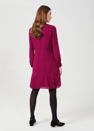 Luella Dress, Fuchsia Black, hi-res