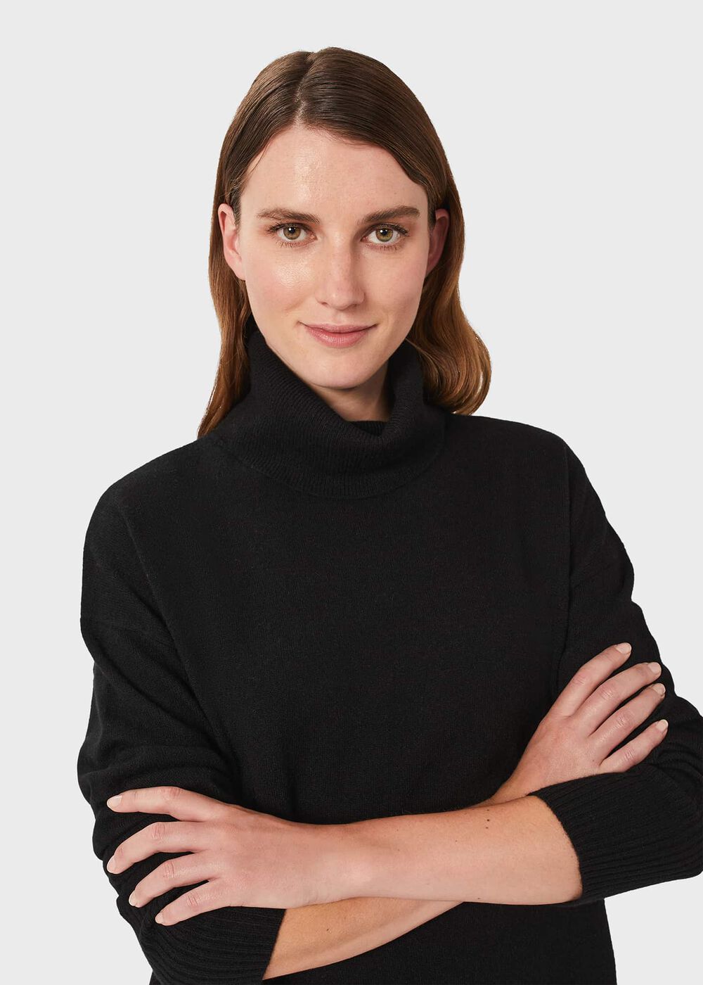 Dahlia Cashmere Sweater, Black, hi-res