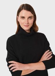 Dahlia Cashmere Sweater, Black, hi-res
