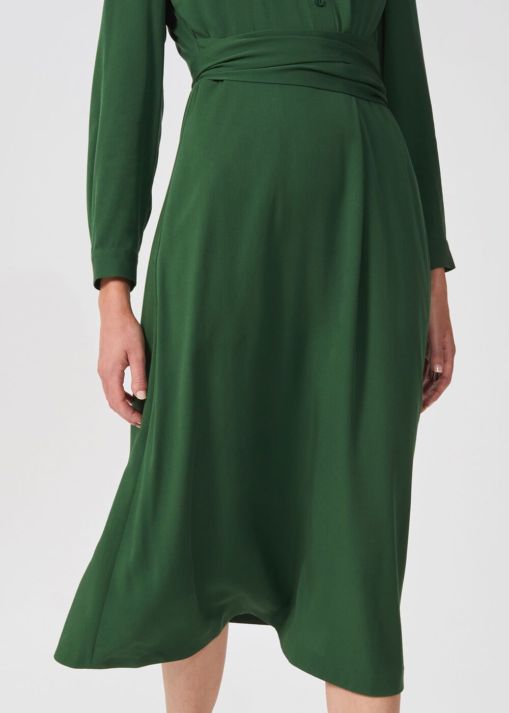 Ina Shirt Dress, Forest Green, hi-res