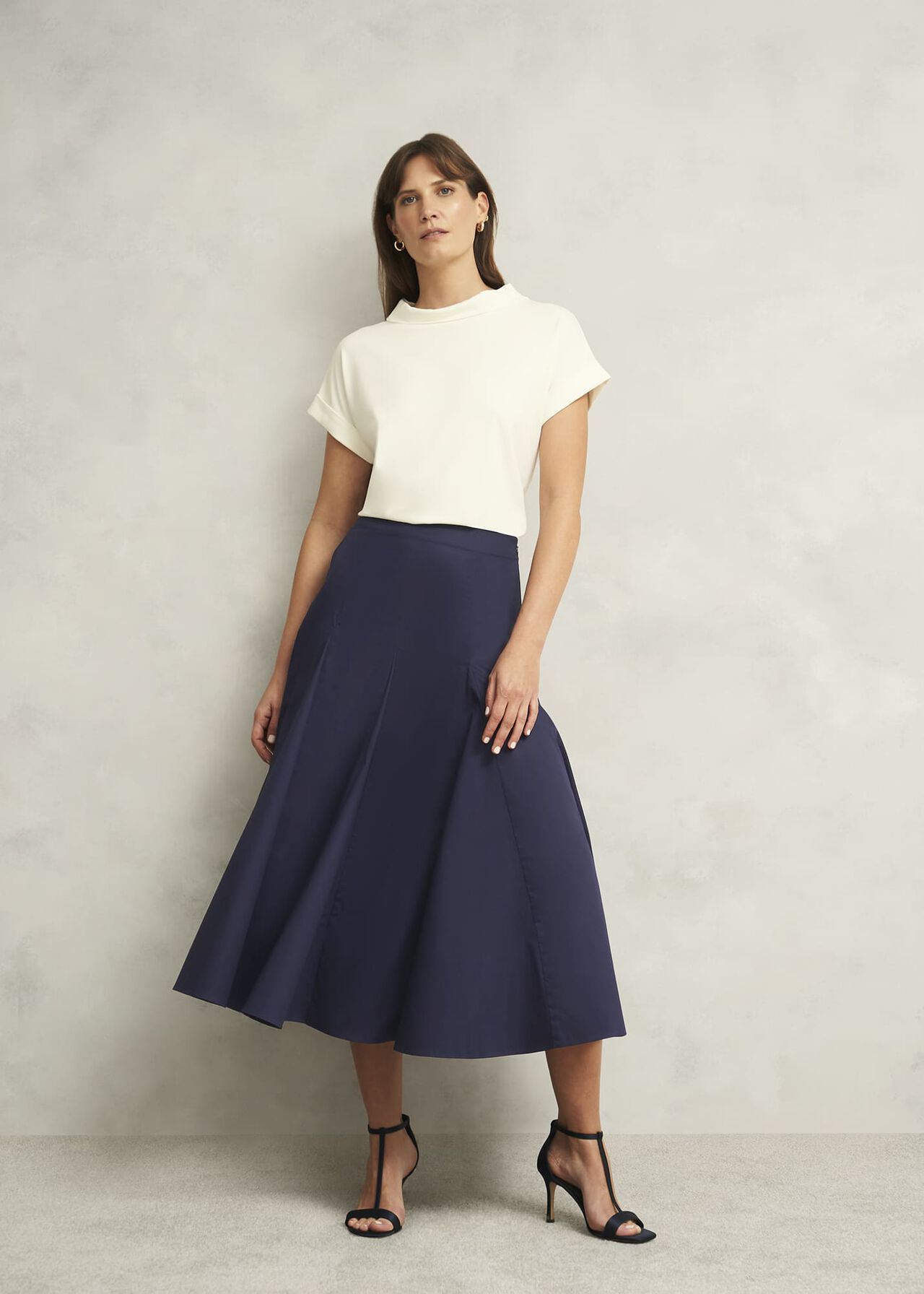 Silvia Skirt, True Navy, hi-res