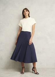 Silvia Skirt, True Navy, hi-res