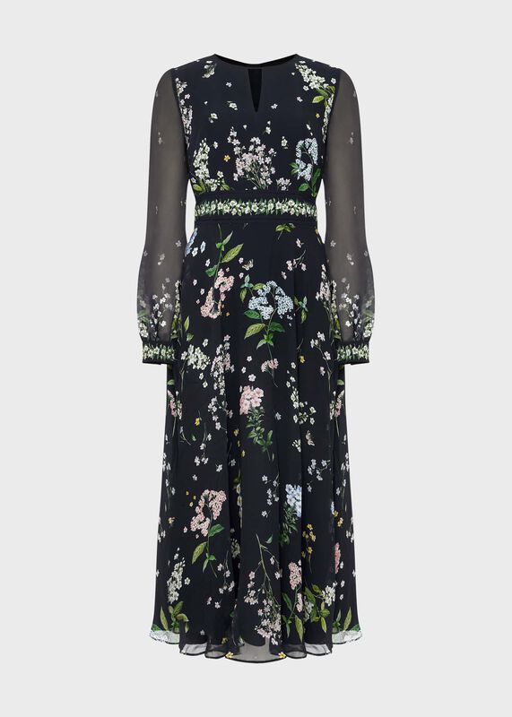 Skye Silk Floral Printed Dress