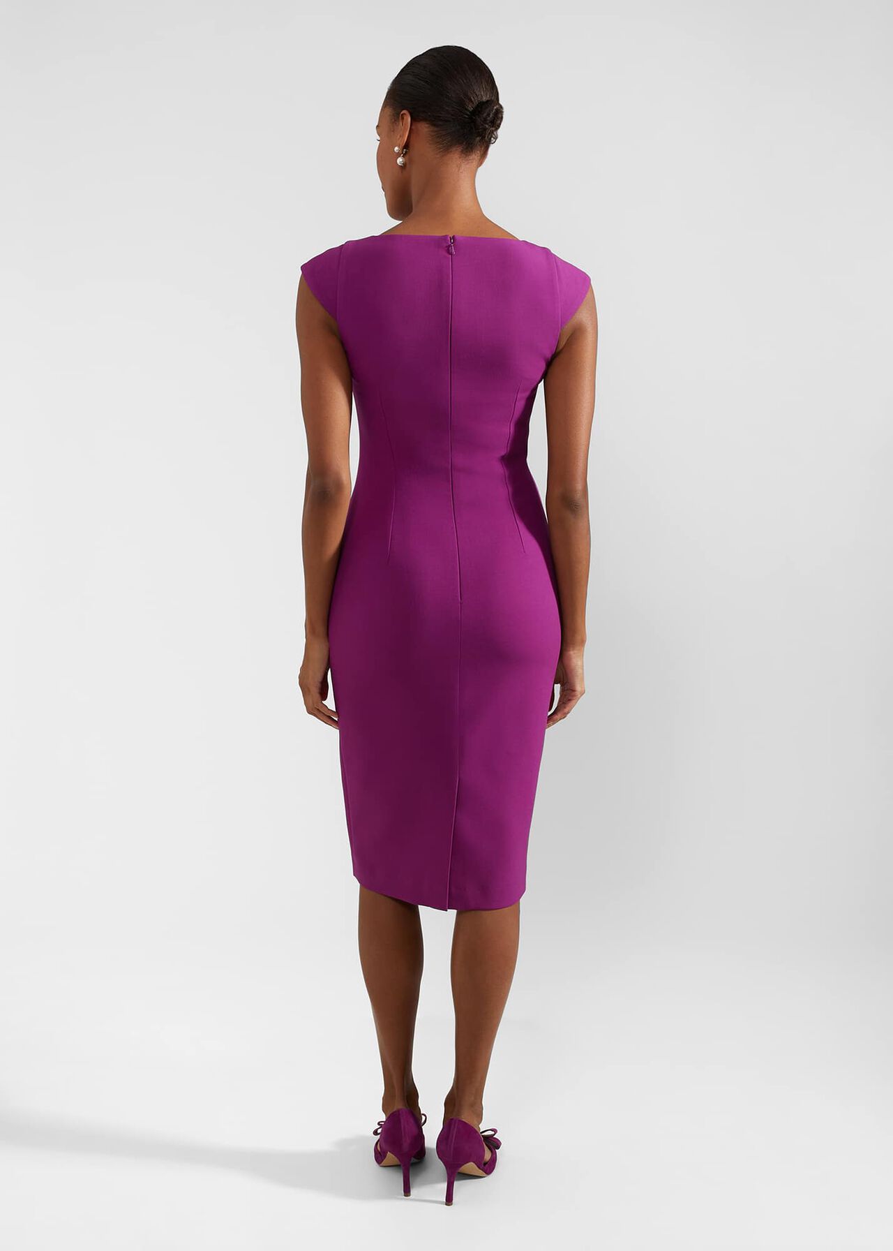 Lillia Shift Dress, Magenta Purple, hi-res