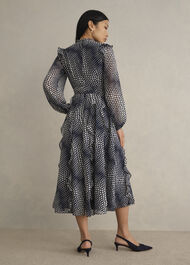 Petite Miriam Dress, Midnight Cream, hi-res