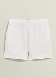 Chelsea Linen Shorts, White, hi-res