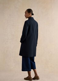 Petite Vivienne Shower Resistant Trench Coat, Navy, hi-res
