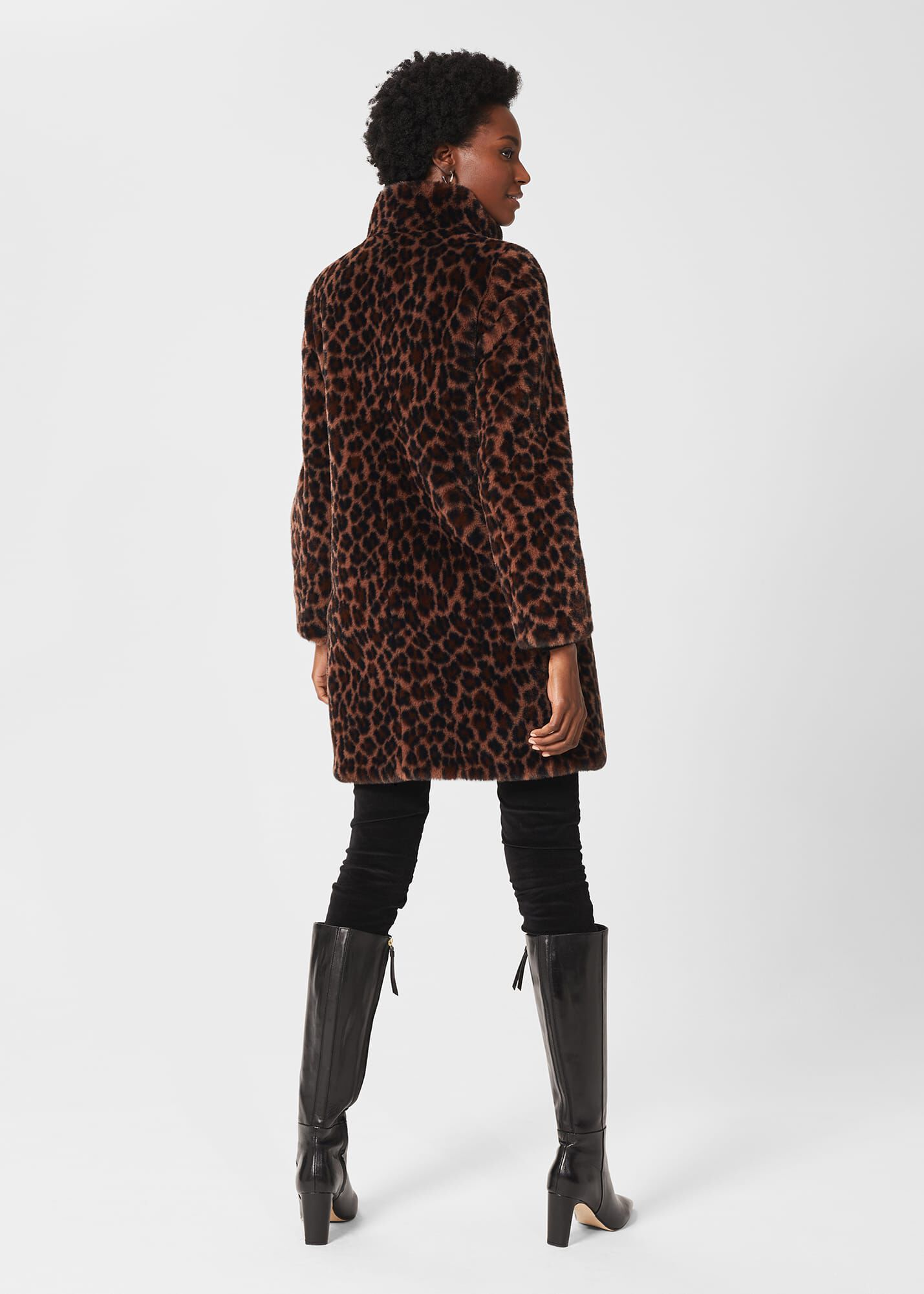 Hobbs grey fur coat clearance
