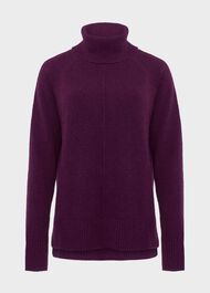 Aretha Sweater With Alpaca, Maroon Purple, hi-res
