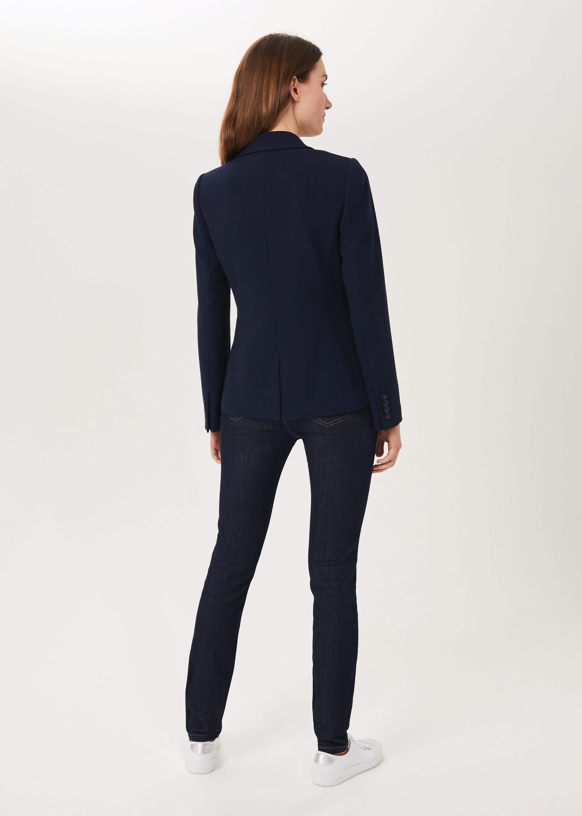 Hobbs navy blazer clearance