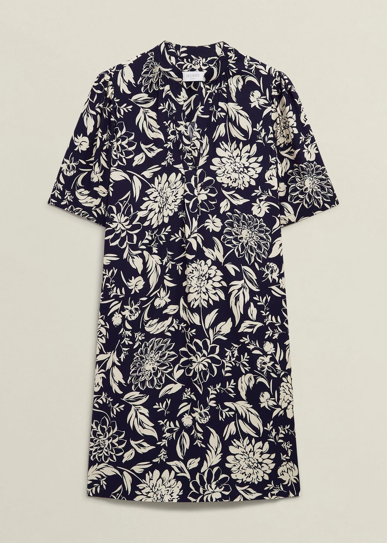 Lucille Dress, Navy Cream, hi-res