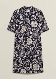 Lucille Dress, Navy Cream, hi-res