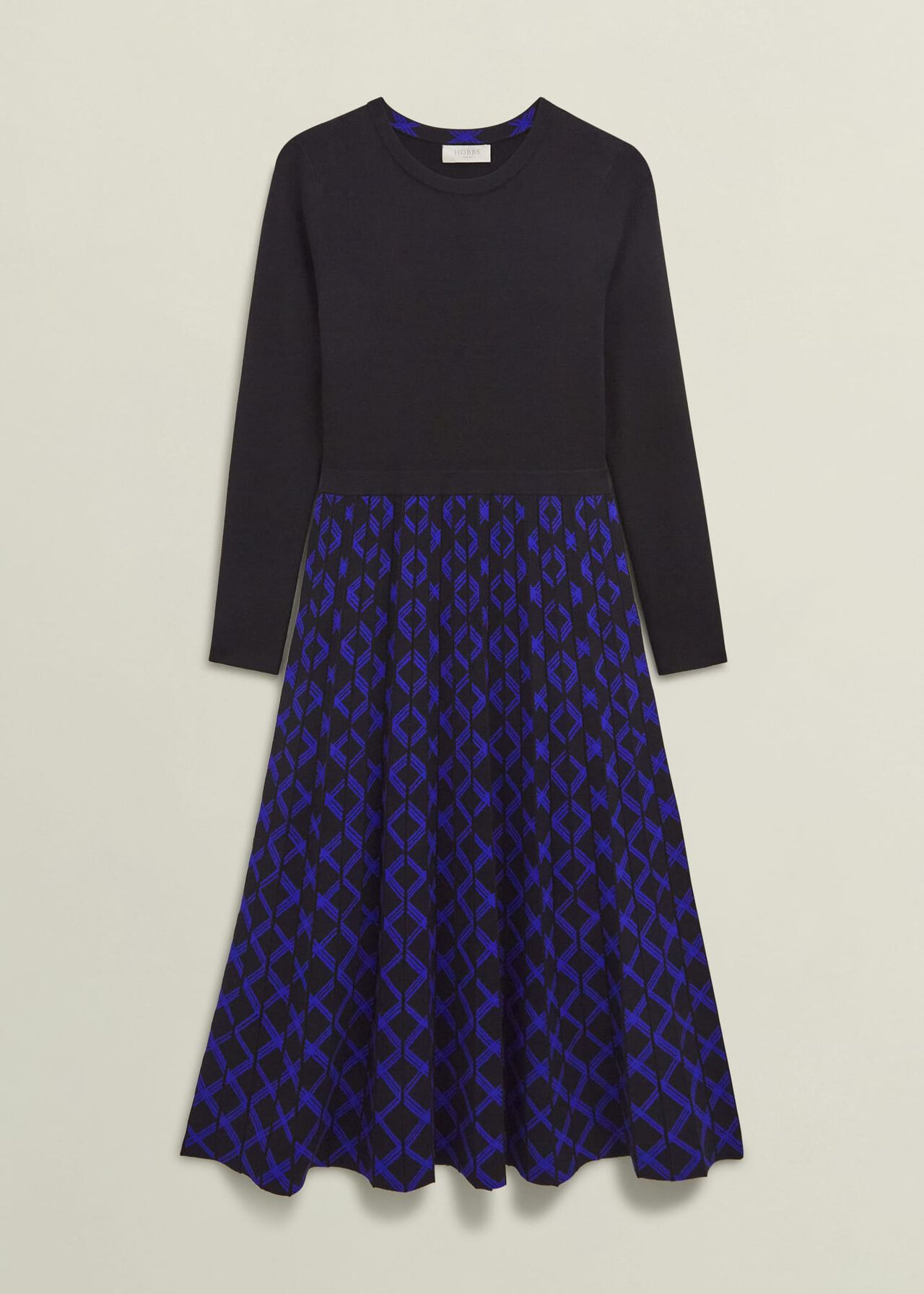 Petite Larna Dress, Black Blue, hi-res