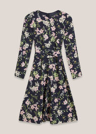 Sabine Floral Tie Dress, Midnight Multi, hi-res