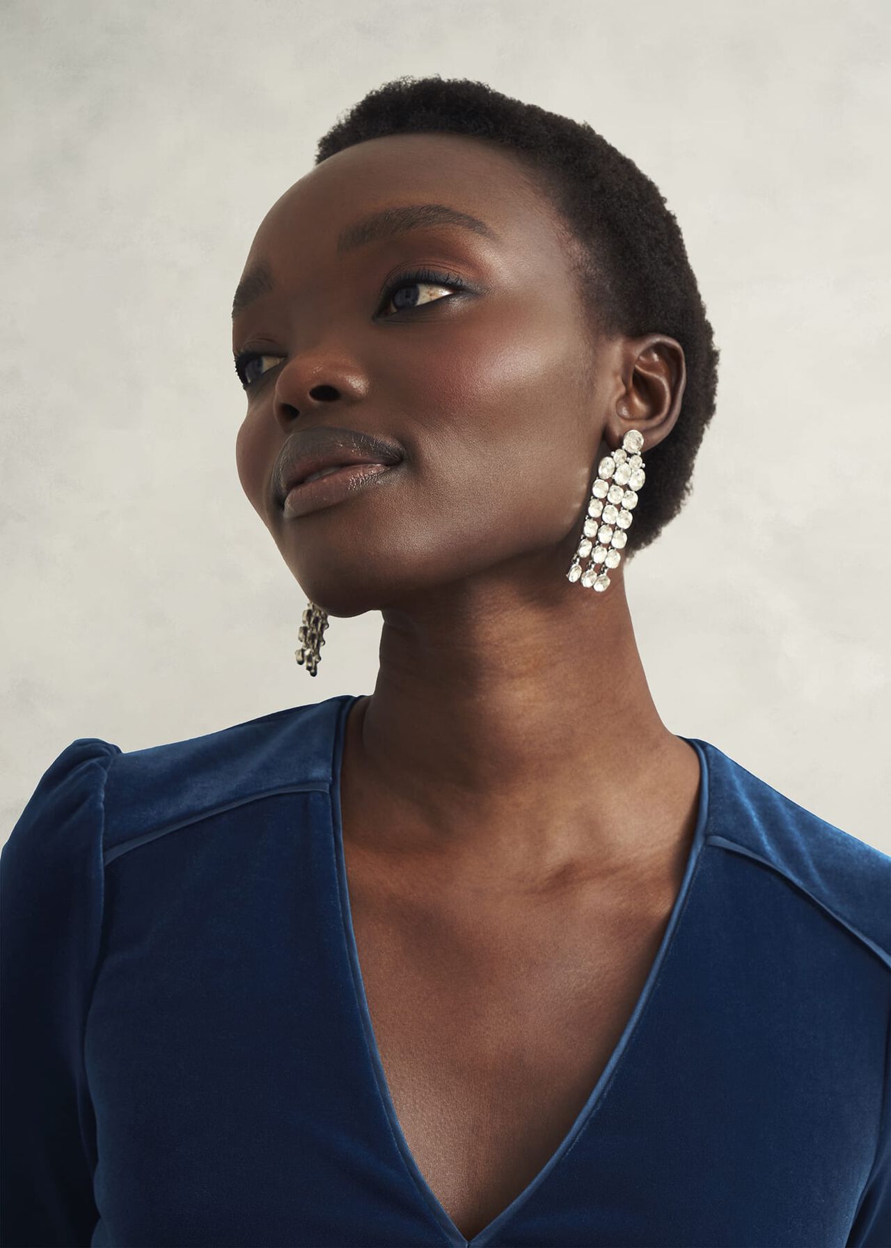 Mary Velvet Dress, Riverside Blue, hi-res