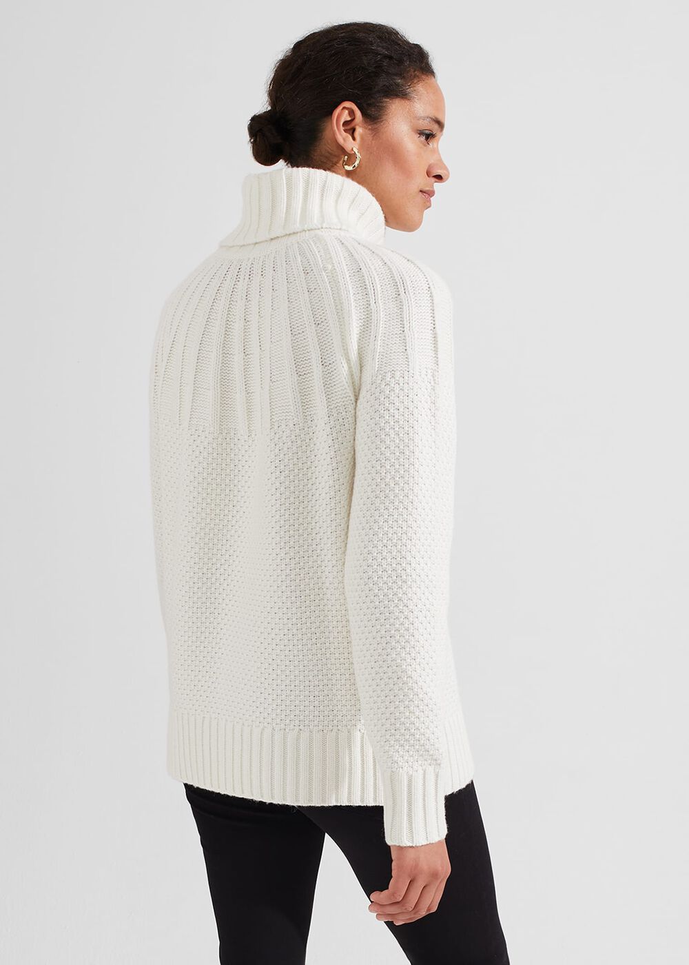 Shauna Cable Jumper With Alpaca, Ivory, hi-res