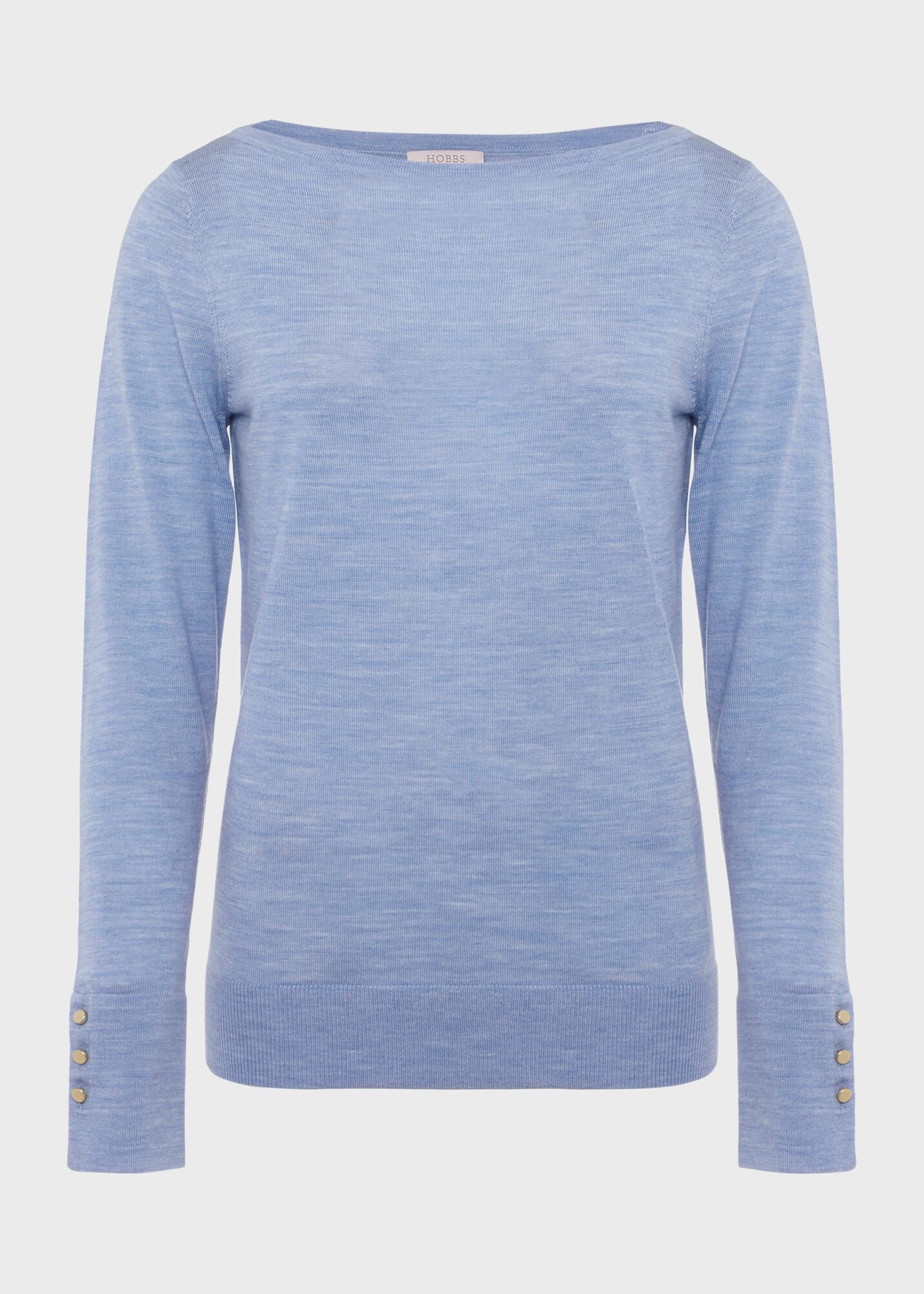 ホブズ HOBBS PERLA PULLOVER （MID SHADEBLUE） Perla Merino Wool Sweater | Hobbs US |