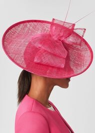 Victoria Fascinator, Bright Pink, hi-res