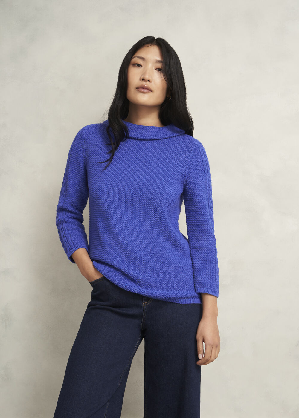 Camilla Cotton Jumper, Pear Green, hi-res