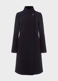 Petite Maisie Wool Blend Coat, Navy, hi-res