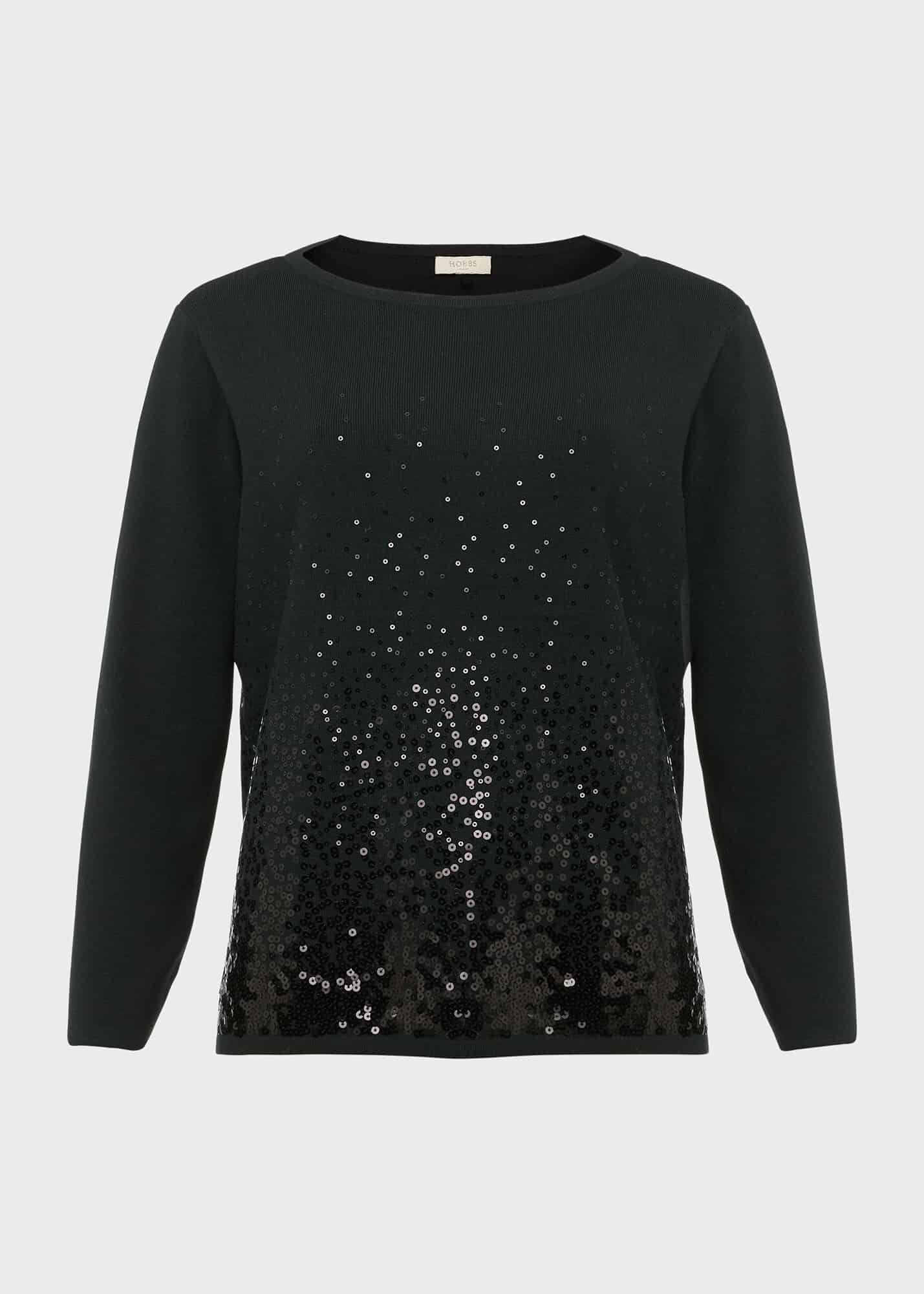 Black sequin hot sale sweater