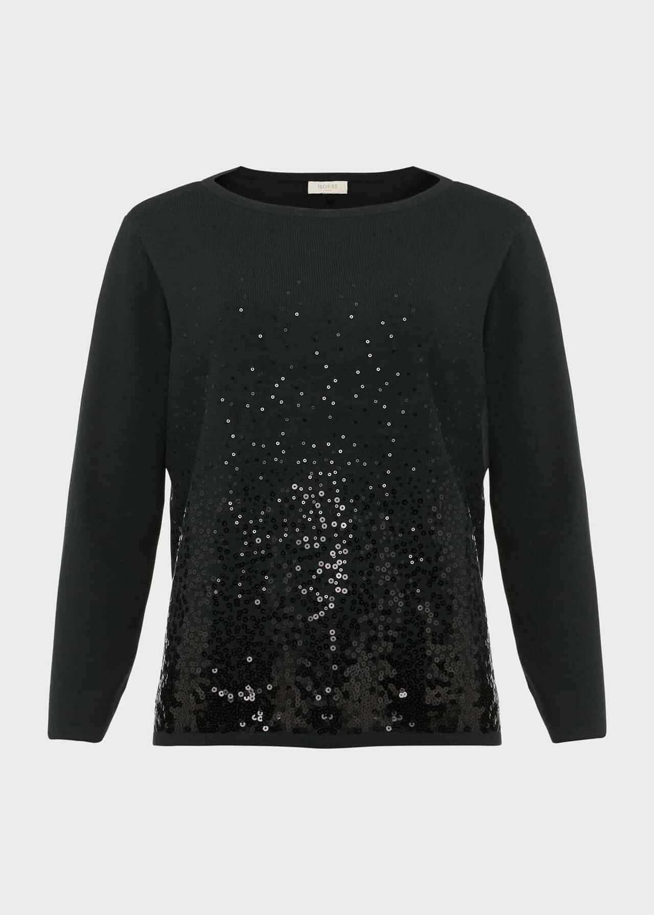 Vivienne Sequin Sweater, Pine Green, hi-res