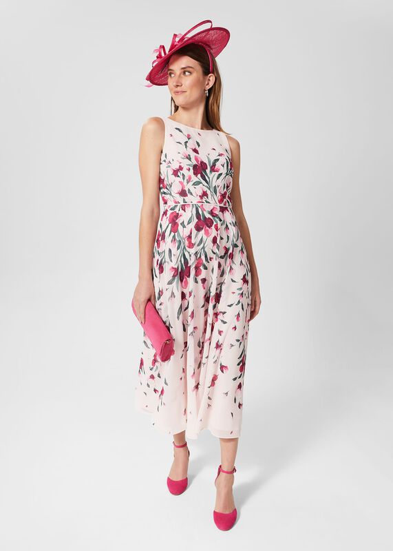 Petite Carly Floral Midi Dress