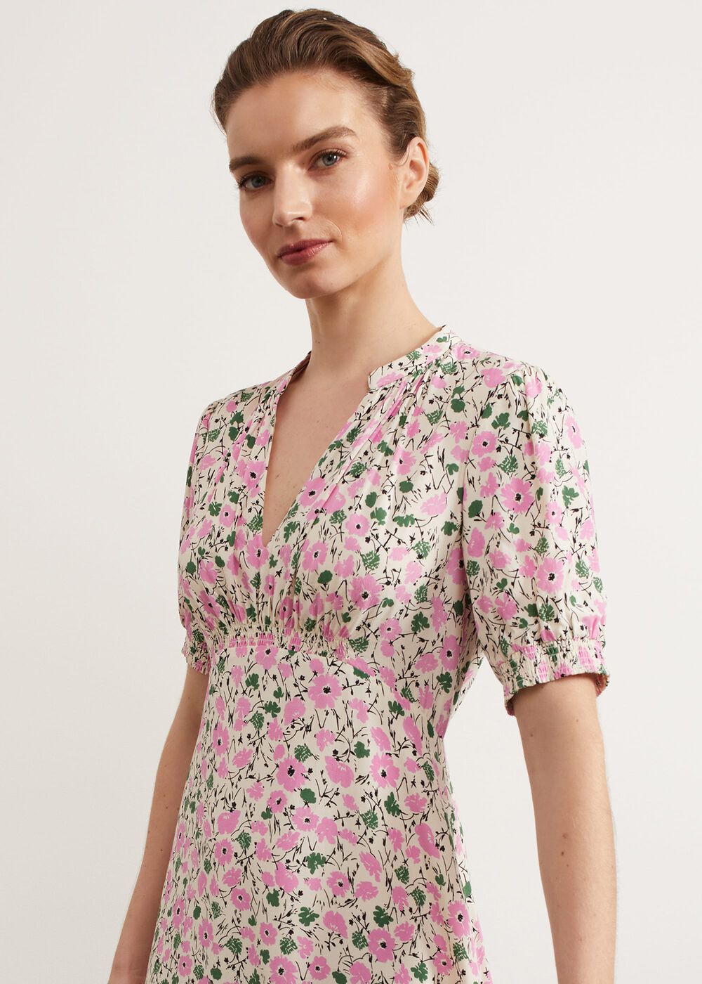Winsford Dress, Cream Multi, hi-res