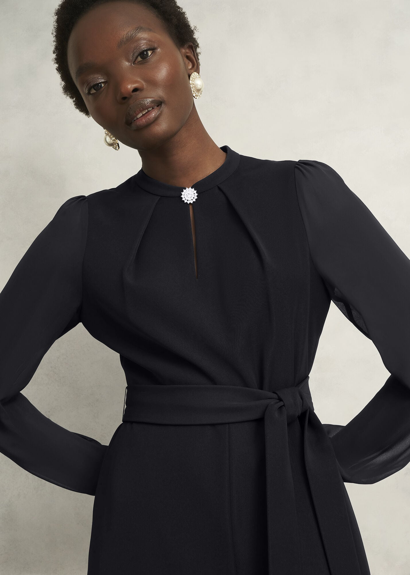 Rosamund Gem Detail Jumpsuit | Hobbs UK |