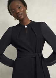 Rosamund Gem Detail Jumpsuit, Black, hi-res