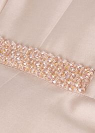 Alberta Silk Wool Beaded Dress, Oyster, hi-res