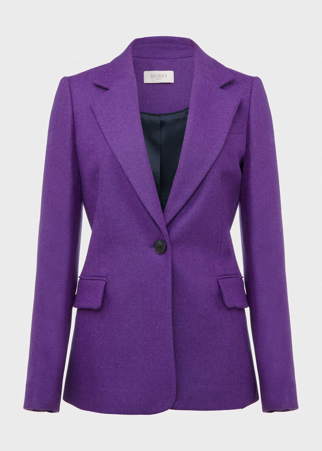 Petite Jess Wool Jacket, Indigo Purple, hi-res