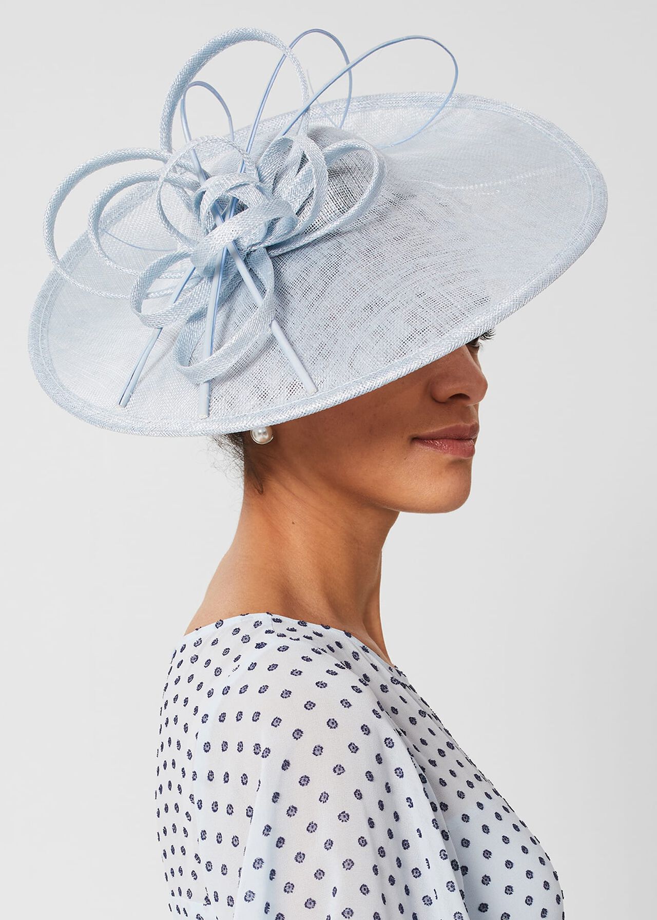 Harriet Fascinator, Ice Blue, hi-res