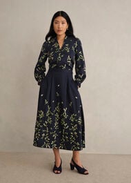 Annie Floral Embroidered Skirt, Midnight Multi, hi-res