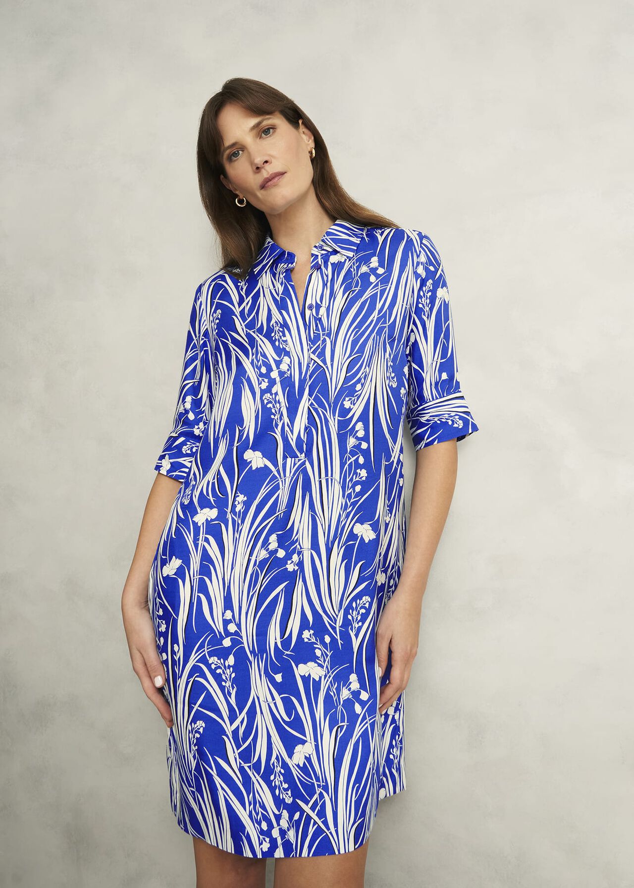 Marciella Tunic Dress, Blue Multi, hi-res