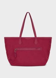 Norfolk Nylon Tote Bag, Berry Pink, hi-res