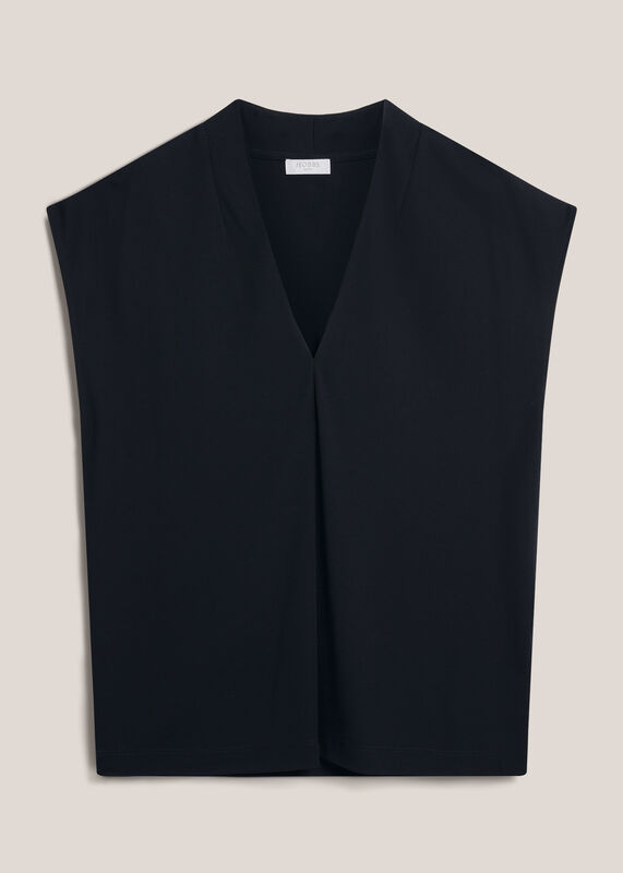 Katie V Neck Short Sleeve Top