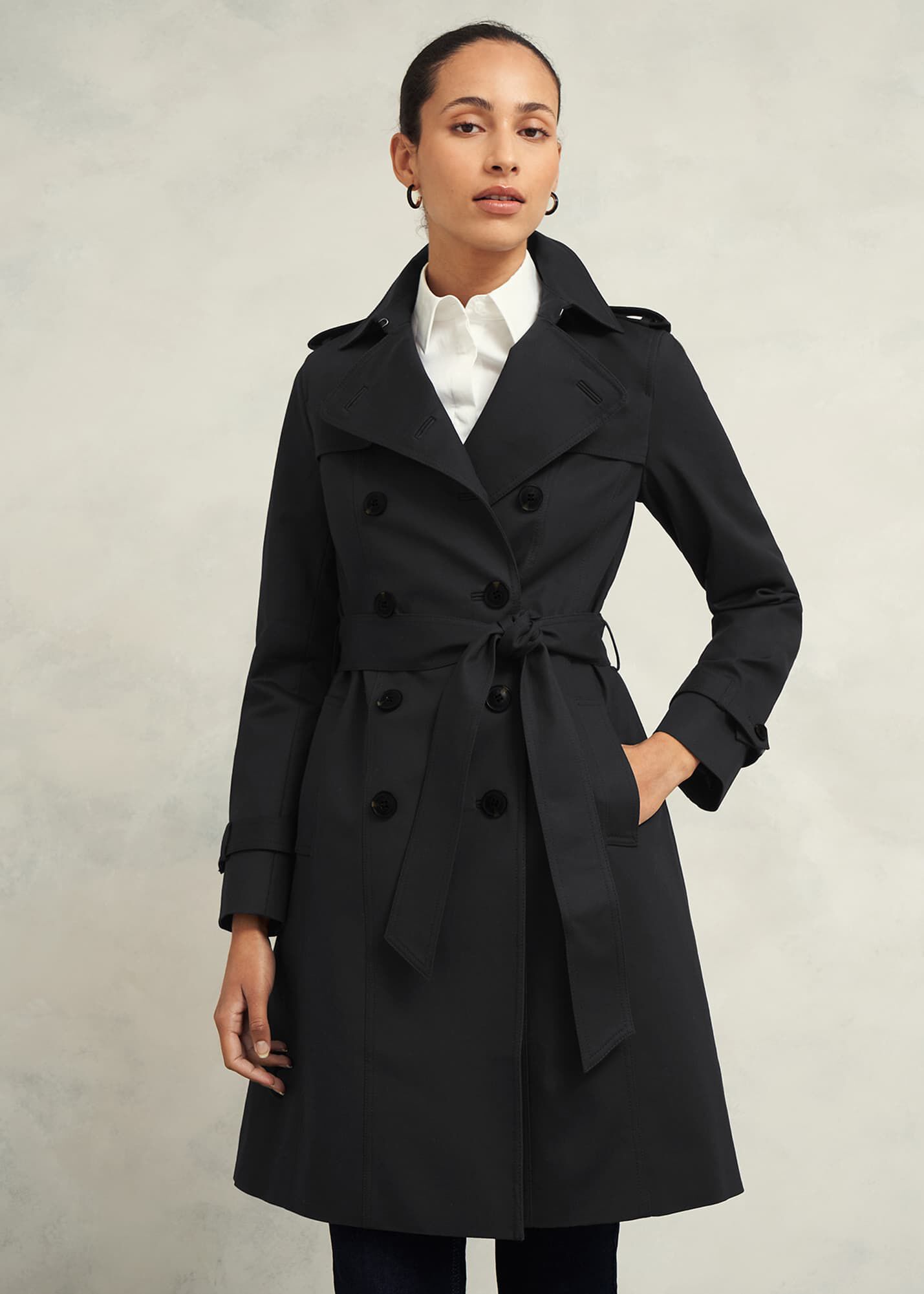Saskia Shower Resistant Trench Coat Hobbs UK