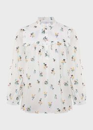 York Blouse, Ivory Multi, hi-res