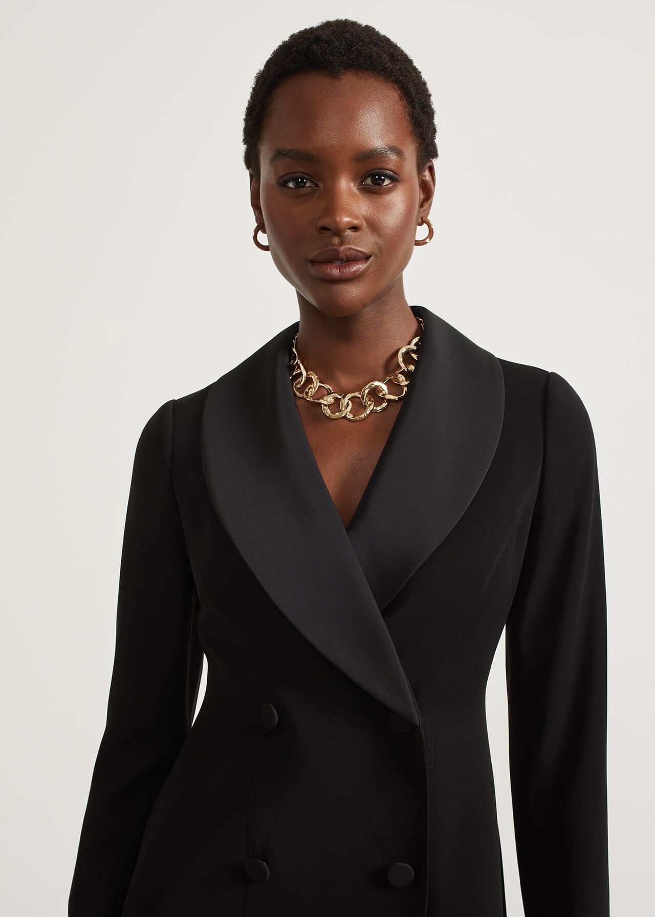 Colridge Blazer Dress, Black, hi-res