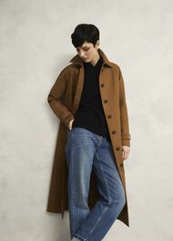 Kentmere Shower Resistant Trench Coat, Vicuna, hi-res