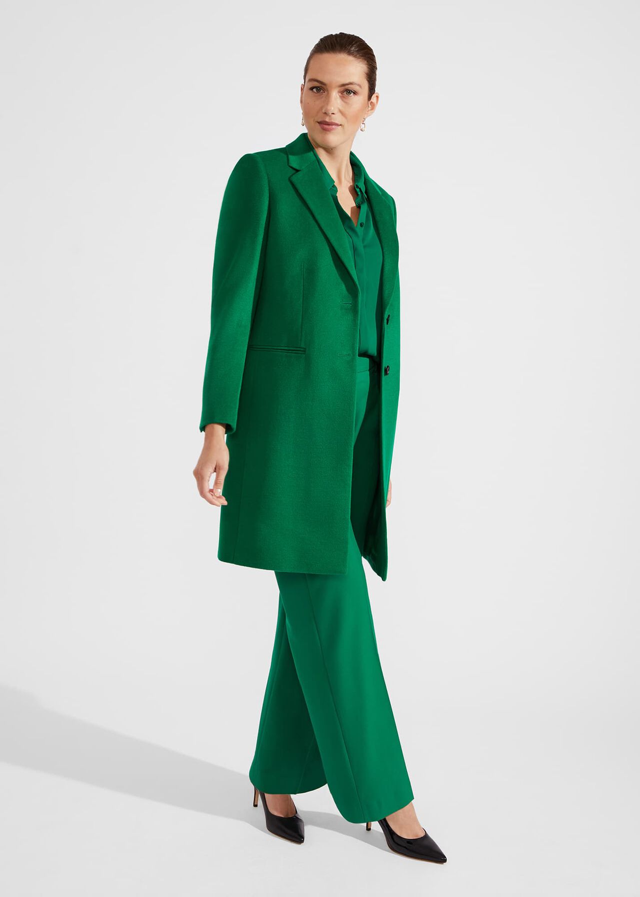 Tilda Wool Coat, Malachite Green, hi-res