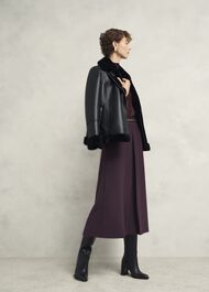 Chersham Skirt With Wool, Malbec Purple, hi-res